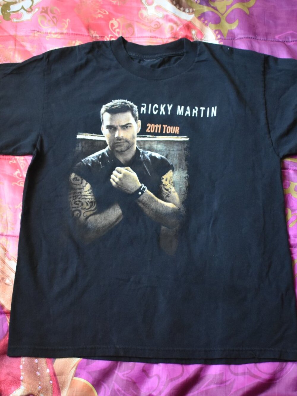 RARE Vintage 2011 Ricky Martin Música + Alma + Sexo Tour T-Shirt Mens Womens M